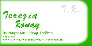terezia ronay business card